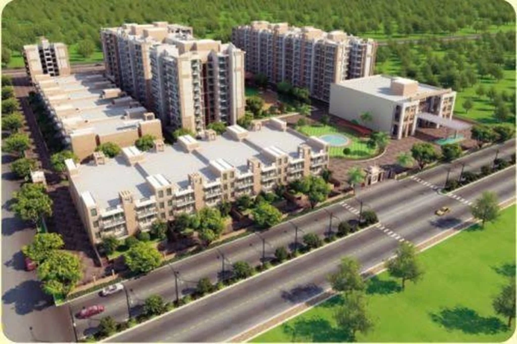 Aerial view of ATM Amritsar One residential apartments in Amritsar